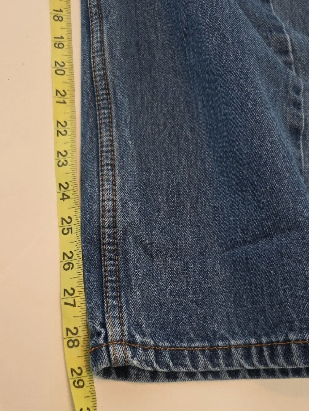 Levi's 505 Regular Straight Leg Medium Stonewash Blue Denim Jeans Men's 33x30